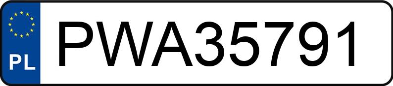 Numer rejestracyjny PWA 35791 posiada MERCEDES-BENZ CLA 250 MR`16 E6 117 CLA 250 MR`16 E6 117 - PWA35791
