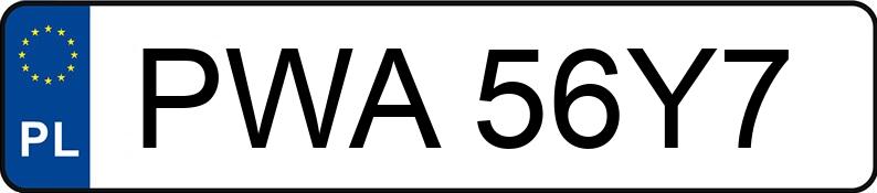 Numer rejestracyjny PWA 56Y7 posiada VOLKSWAGEN BORA - PWA56Y7