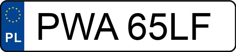 Numer rejestracyjny PWA 65LF posiada MAN 18.272 M90 E1 18.0t FL - PWA65LF