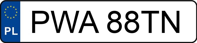 Numer rejestracyjny PWA 88TN posiada YAMAHA Enduro do 600 ccm WR 125 X - PWA88TN