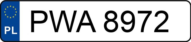 Numer rejestracyjny PWA 8972 posiada FIAT Uno 60 MR`90 S - PWA8972