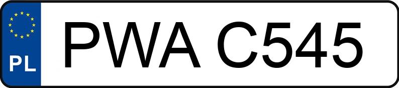 Registreringsnumret PWA C545 har FIAT Uno 40 Kat. MR`90 Uno 40 Kat. MR`90 - PWAC545