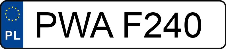 Numer rejestracyjny PWA F240 posiada OPEL VECTRA 1.6 KAT 16V - PWAF240 Numer rejestracyjny PWA F240 posiada OPEL VECTRA 1.6 KAT 16V - PWAF240
