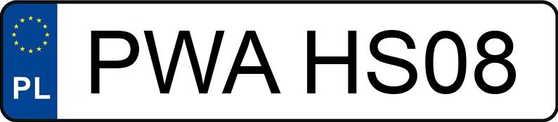 Numer rejestracyjny PWA HS08 posiada OPEL Zafira 1.9 CDTI MR`09 E4 Enjoy Aut. - PWAHS08