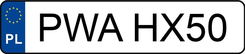 Numer rejestracyjny PWA HX50 posiada RENAULT Megane 1.6 MR`96 RN - PWAHX50