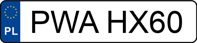 Numer rejestracyjny PWA HX60 posiada AUDI A3 1.9 TDi Kat. MR`01 8L Ambition Tiptronic - PWAHX60
