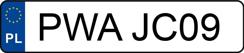Numer rejestracyjny PWA JC09 posiada KIA Sportage 2.0 CRD MR`05 E4 Freedom 4WD Aut. - PWAJC09