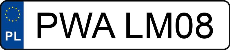 Numer rejestracyjny PWA LM08 posiada PEUGEOT 3008 - PWALM08