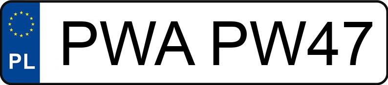 Numer rejestracyjny PWA PW47 posiada PEUGEOT 508 HDI MR`11 E5 Active FAP - PWAPW47