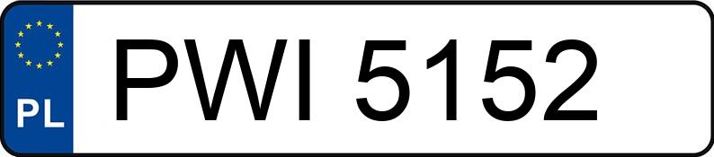 Numer rejestracyjny PWI 5152 posiada FIAT  - PWI5152