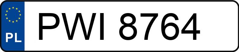 Numer rejestracyjny PWI 8764 posiada FIAT  - PWI8764