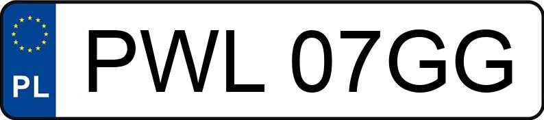 Numer rejestracyjny PWL 07GG posiada BMW 735 - PWL07GG