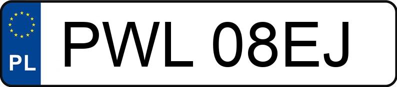 Numer rejestracyjny PWL 08EJ posiada OPEL Vectra A 1.7 Diesel Kat. Selection - PWL08EJ