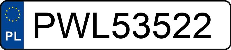 Numer rejestracyjny PWL 53522 posiada VOLKSWAGEN PASSAT - PWL53522