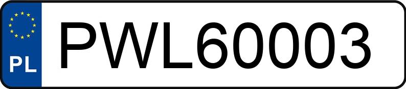 Numer rejestracyjny PWL 60003 posiada BMW 320I - PWL60003