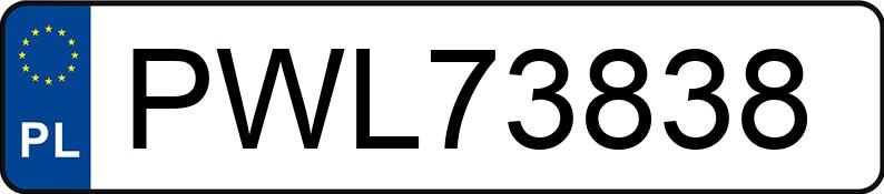 Numer rejestracyjny PWL 73838 posiada PEUGEOT 206 - PWL73838