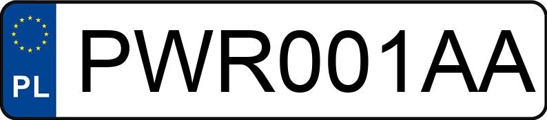 Numer rejestracyjny PWR 001AA posiada FIAT PANDA 1.1 KAT - PWR001AA