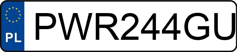Numer rejestracyjny PWR 244GU posiada BMW 320D - PWR244GU