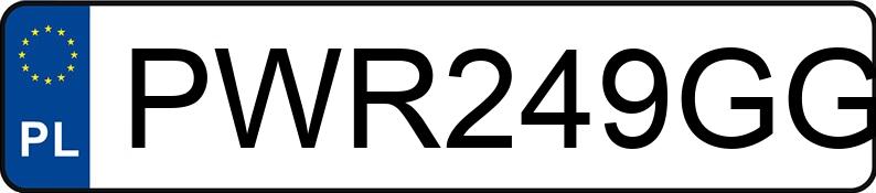 Numer rejestracyjny PWR 249GG posiada SEAT IBIZA 1.6 - PWR249GG