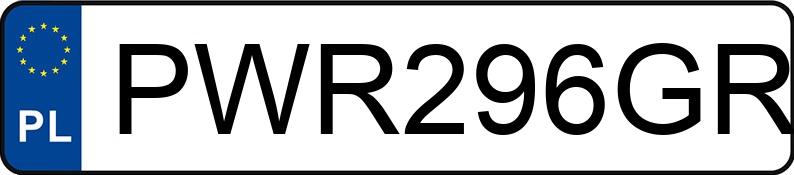 Numer rejestracyjny PWR 296GR posiada BMW 316 I - PWR296GR