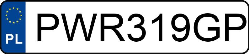 Numer rejestracyjny PWR 319GP posiada RENAULT CLIO - PWR319GP