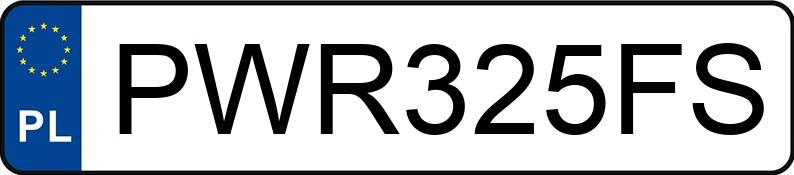 Numer rejestracyjny PWR 325FS posiada BMW 320i Cabrio Kat. E36 320i Cabrio Kat. E36 - PWR325FS