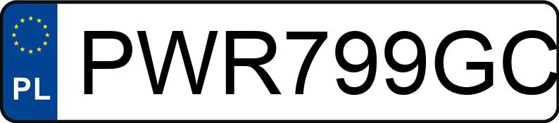 Il numero di registrazione PWR 799GC ha VOLKSWAGEN Passat B8 1.8 TSI MR`15 E6 Highline - PWR799GC