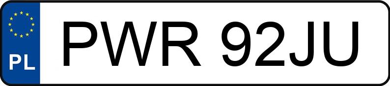 Numer rejestracyjny PWR 92JU posiada VOLKSWAGEN GOLF 1.6 KAT - PWR92JU