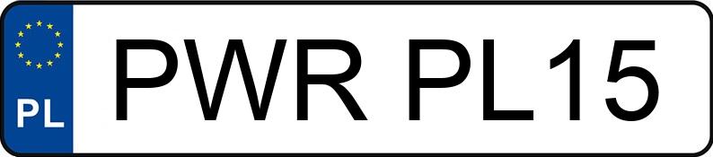 Numer rejestracyjny PWR PL15 posiada WIOLA W-600 - PWRPL15 Numer rejestracyjny PWR PL15 posiada WIOLA W-600 - PWRPL15