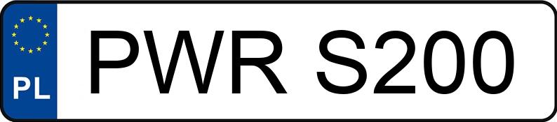 Numer rejestracyjny PWR S200 posiada BMW Naked Bike od 600 ccm 100 R - PWRS200