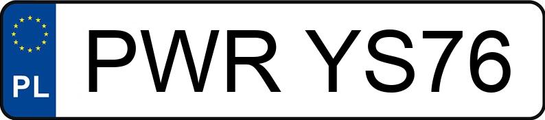Numer rejestracyjny PWR YS76 posiada YAMAHA Sportowe od 600 ccm YZF-R1 - PWRYS76