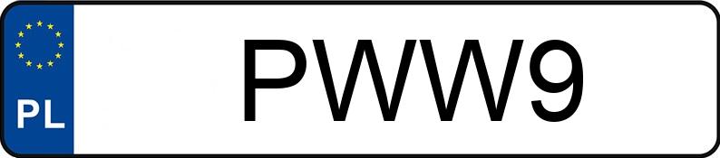 Numer rejestracyjny PWW 9 posiada JEEP WRANGLER - PWW9 Numer rejestracyjny PWW 9 posiada JEEP WRANGLER - PWW9