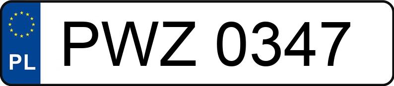 Numer rejestracyjny PWZ 0347 posiada OPEL ASTRA 1.4 KAT - PWZ0347