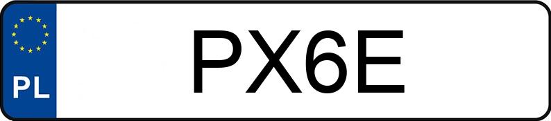 Numer rejestracyjny PX 6E posiada MERCEDES-BENZ E 550 - PX6E