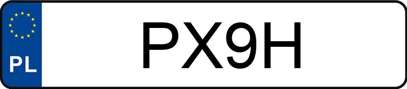 Numer rejestracyjny PX 9H posiada RAM 1500 REBEL - PX9H Numer rejestracyjny PX 9H posiada RAM 1500 REBEL - PX9H