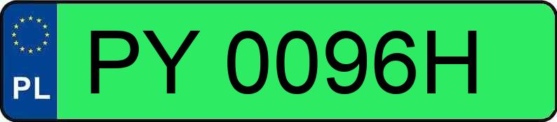 Numer rejestracyjny PY 0096H posiada XPENG G9 MR`25 Performance 92kWh AWD - PY0096H