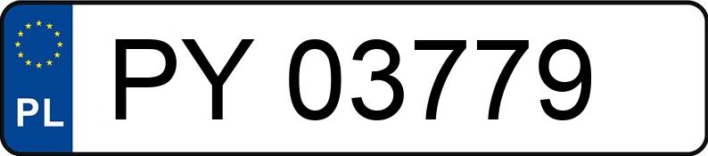 Numer rejestracyjny PY 03779 posiada BMW 420D - PY03779
