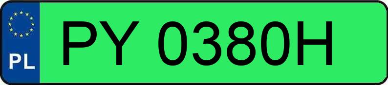 Numer rejestracyjny PY 0380H posiada TOYOTA ProAce City Verso Electric MR`24 2.4t Business 50kWh - PY0380H