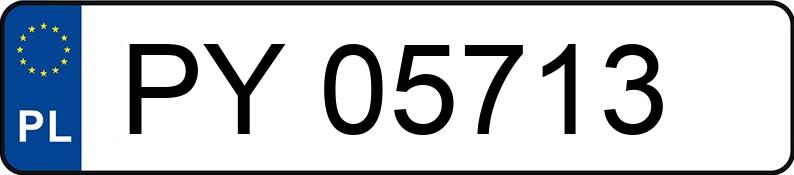 Numer rejestracyjny PY 05713 posiada PEUGEOT 208 - PY05713