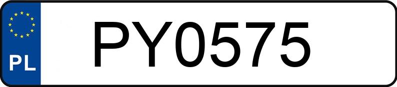 Numer rejestracyjny PY 0575 posiada BMW Enduro G 650 G - PY0575
