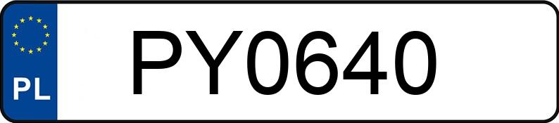 Numer rejestracyjny PY 0640 posiada HONDA Enduro do 600 ccm XL 600 VT Transalp - PY0640