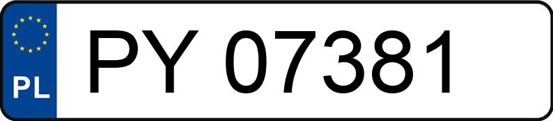 Numer rejestracyjny PY 07381 posiada MERCEDES-BENZ CLA 250 - PY07381