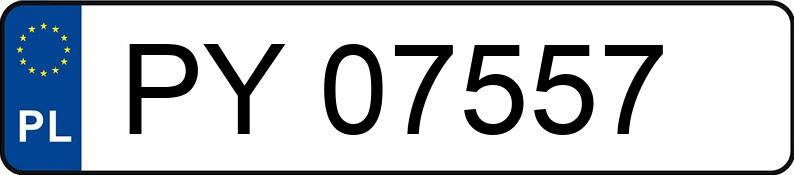 Numer rejestracyjny PY 07557 posiada BMW 320I - PY07557 Numer rejestracyjny PY 07557 posiada BMW 320I - PY07557