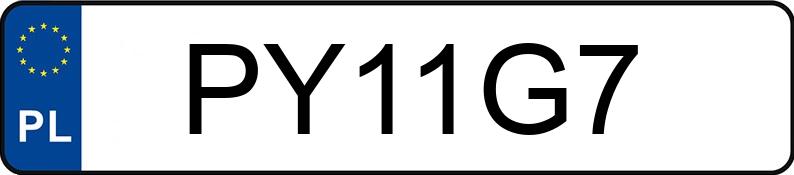 Numer rejestracyjny PY 11G7 posiada YAMAHA Enduro do 600 ccm - PY11G7