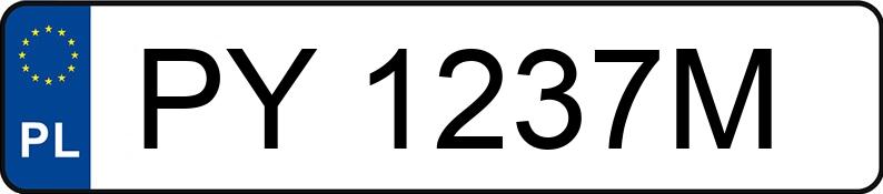 Numer rejestracyjny PY 1237M posiada JEEP COMPASS - PY1237M