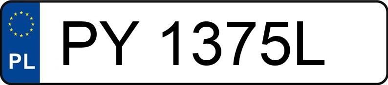 Numer rejestracyjny PY 1375L posiada AUDI RS Q8 - PY1375L