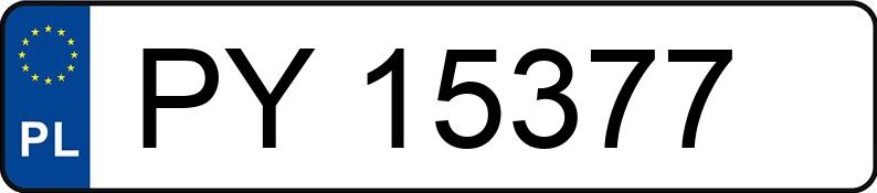 Numer rejestracyjny PY 15377 posiada DAIMLERCHRYSLER SLK 200 - PY15377