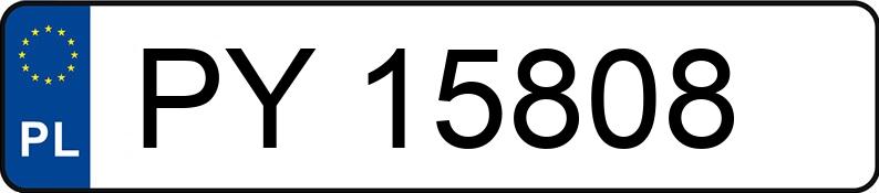 Numer rejestracyjny PY 15808 posiada DACIA DUSTER - PY15808 Numer rejestracyjny PY 15808 posiada DACIA DUSTER - PY15808