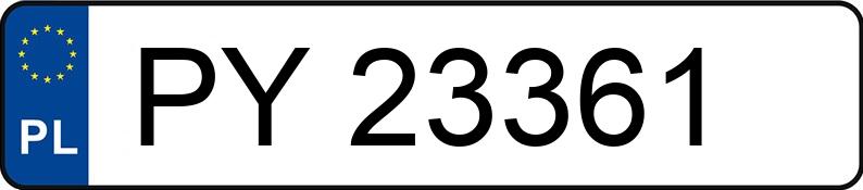 Numer rejestracyjny PY 23361 posiada VOLVO XC40 - PY23361