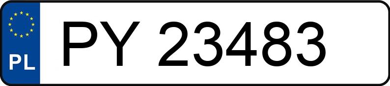 Numer rejestracyjny PY 23483 posiada SKODA KAMIQ - PY23483